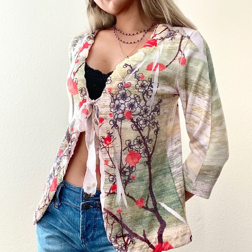 Cherry Blossom Cardigan 🌸💛💓!!